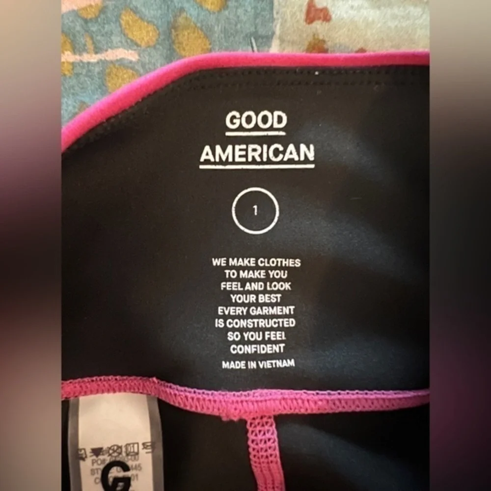 GOOD AMERICAN S Core Strength Pink Ombré leggings Leggings